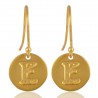 E Alphabate Brass Fashion Earring | Jewels Artisan