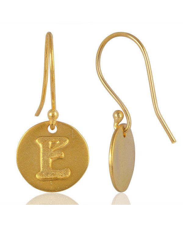 E Alphabate Brass Fashion Earring | Jewels Artisan