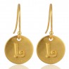L Alphabate Brass Fashion Earring | Jewels Artisan