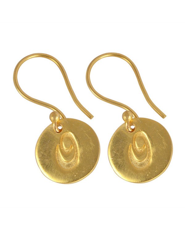 O Alphabate Brass Fashion Earring | Jewels Artisan