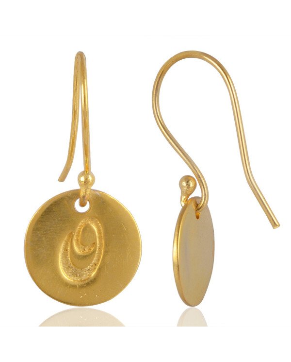 O Alphabate Brass Fashion Earring | Jewels Artisan