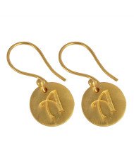 A Alphabate Brass Fashion Earring | Jewels Artisan