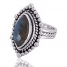 Natural Labradorite Gemstone 925 Sterling Silver Gift Ring| Jewels Artisan