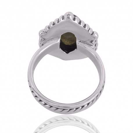 Natural Labradorite Gemstone 925 Sterling Silver Gift Ring| Jewels Artisan