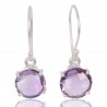 Natural Amethyst Gemstone 925 Sterling Silver Earring| Jewels Artisan
