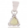 Natural Lemon Quartz Gemstone 925 Sterling Silver Statement Pendant| Jewels Artisan