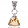Natural Citrine Gemstone 925 Sterling Silver Statement Pendant| Jewels Artisan