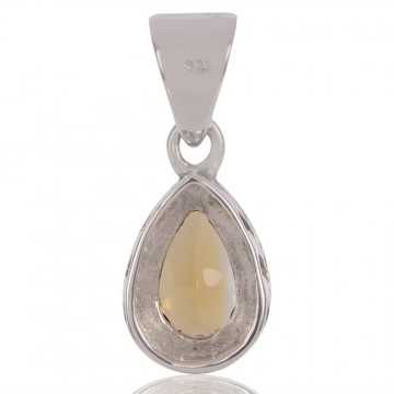 Natural Citrine Gemstone 925 Sterling Silver Pendant| Jewels Artisan