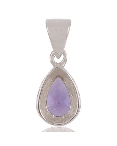 Natural Amethyst Gemstone 925 Sterling Silver Pendant| Jewels Artisan