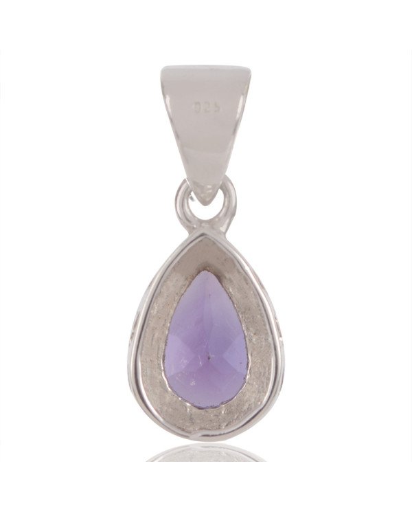Natural Amethyst Gemstone 925 Sterling Silver Pendant| Jewels Artisan