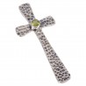 Natural Peridot Gemstone 925 Sterling Silver Cross Pendant| Jewels Artisan