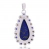 Natural Lapis Labradorite And Iolite Gemstone 925 Sterling Silver Pendant| Jewels Artisan