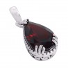 Natural Garnet Gemstone 925 Sterling Silver Locket Pendant| Jewels Artisan