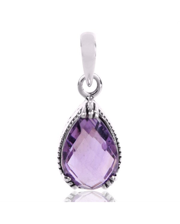 Natural Amethsyt Gemstone 925 Sterling Silver Locket Pendant| Jewels Artisan