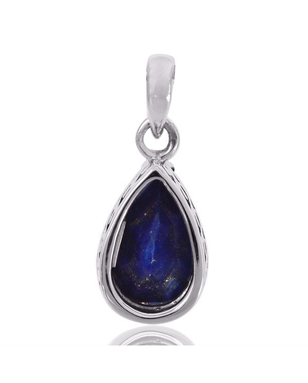 Natural Lapis Gemstone 925 Sterling Silver Locket Pendant| Jewels Artisan