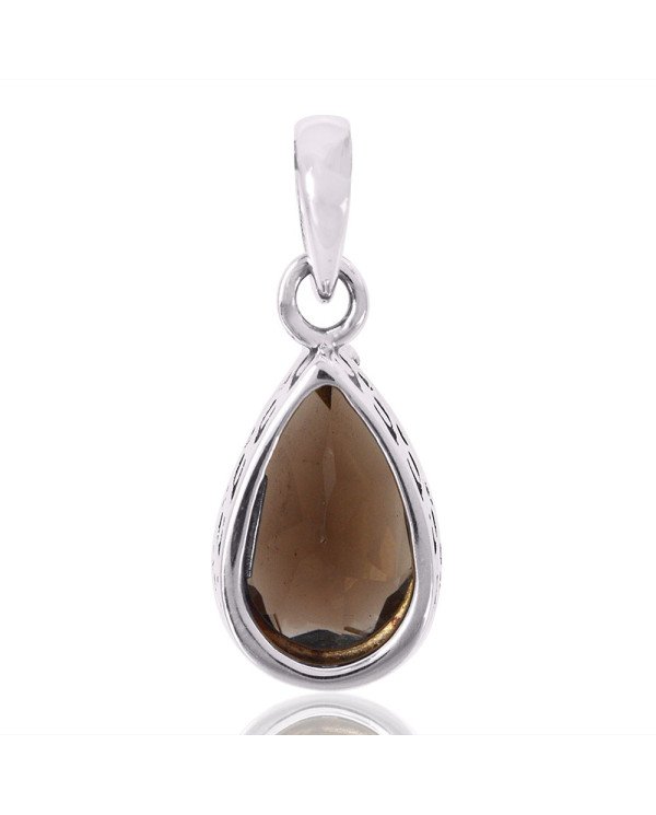 Natural Smoky Quartz Gemstone 925 Sterling Silver Locket Pendant| Jewels Artisan